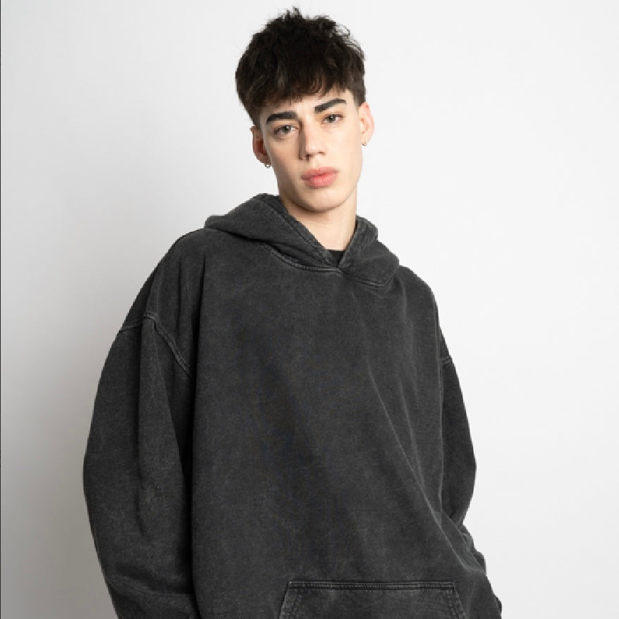 POLERON OVERSIZE NEGRO O ACID WASH